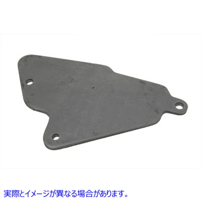 31-0126 電動スターターブロック オフプレート ブラック 取寄せ Vツイン Electric Starter Block Off Plate Black (検索用／3146