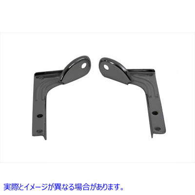 31-0182 フロントフォーク用クロームスポットランプブラケット Chrome Spotlamp Bracket For Front Fork 取寄せ Vツイン (検索用