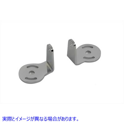 31-0195 クロームウインカーマウント 90°タイプ 取寄せ Vツイン Chrome Turn Signal Mount 90ｰ Type (検索用／68527-63B