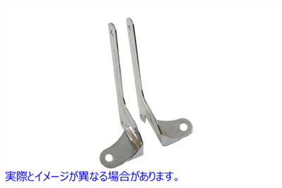 31-0196 クロームスポットランプブラケットセット 取寄せ Vツイン Chrome Spotlamp Bracket Set (検索用／