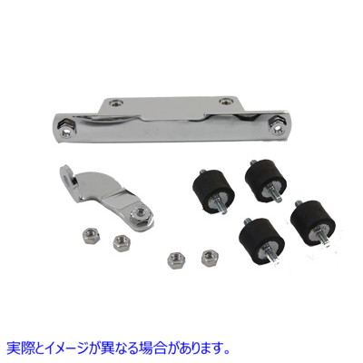 31-0221 ラウンド オイル タンク マウント クローム Round Oil Tank Mount Chrome 取寄せ Vツイン (検索用／62707-84 62704-84