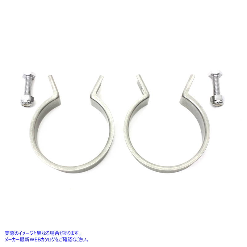 31-0225 ステンレス製エキゾーストクランプセット 取寄せ Vツイン Stainless Steel Exhaust Clamp Set (検索用／65519-48