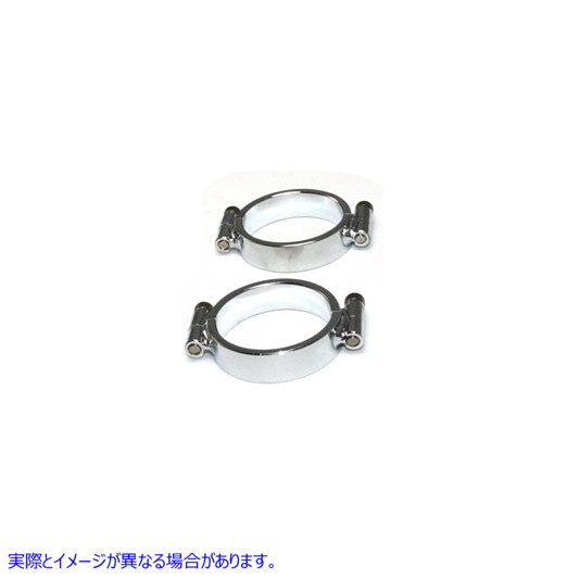 31-0265 Chrome Allenタイプの排気クランプセット Chrome Allen Type Exhaust Clamp Set 取寄せ Vツイン (検索用／ V-Twin