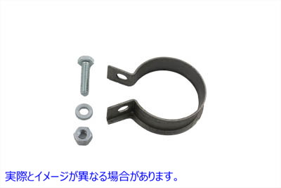 31-0308 フロントマフラークランプ ステンレス 取寄せ Vツイン Front Muffler Clamp Stainless Steel (検索用／65523-57