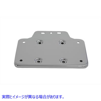 31-0309 テールランプ ライセンス プレート ホルダー クローム Tail Lamp License Plate Holder Chrome 取寄せ Vツイン (検索用