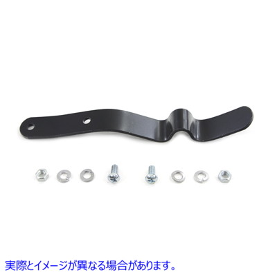 31-0370 ブラックのリアキックスタンドキャッチ 取寄せ Vツイン Black Rear Kickstand Catch (検索用／49580-36