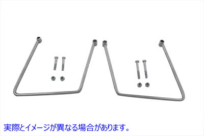 31-0439 クロームサドルバッグサポートセット 取寄せ Vツイン Chrome Saddlebag Support Set (検索用／