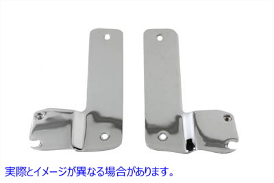 31-0458 フロントガラス マウント ブラケット クローム Windshield Mount Brackets Chrome 取寄せ Vツイン (検索用／58069-93