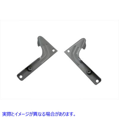 31-0524 クロームスポットランプブラケットセット Chrome Spotlamp Bracket Set 取寄せ Vツイン (検索用／68603-49 68604-49