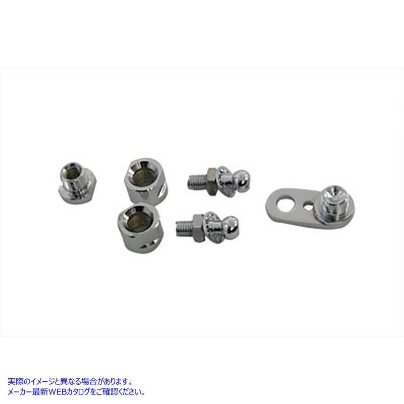 31-0582 クロームフロントウインカークランプボールスタッド Chrome Front Turn Signal Clamp Ball Stud 取寄せ Vツイン (検索用