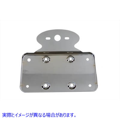 31-0631 テールランプ ライセンス プレート ホルダー クローム Tail Lamp License Plate Holder Chrome 取寄せ Vツイン (検索用