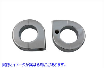 31-0696 クローム ユニバーサル マウント クランプ セット 1-1/8 インチ Chrome Universal Mount Clamp Set 1-1/8 inch 取寄せ V