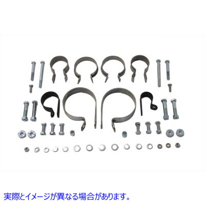 31-0706 デュアルエキゾーストクランプキット 取寄せ Vツイン Dual Exhaust Clamp Kit (検索用／