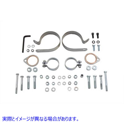 31-0708 デュアルエキゾーストクランプキット 取寄せ Vツイン Dual Exhaust Clamp Kit (検索用／