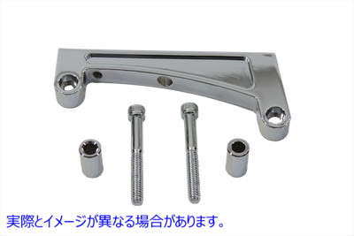 31-0790 クロームサイドマウントテールランプブラケット Chrome Side Mount Tail Lamp Bracket 取寄せ Vツイン (検索用／