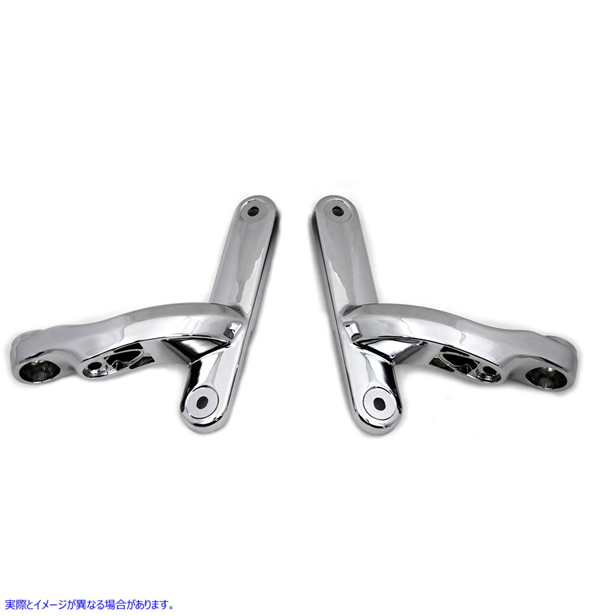 31-0927 クロームスポットランプブラケットセット Chrome Spotlamp Bracket Set 取寄せ Vツイン (検索用／68000021 68000022