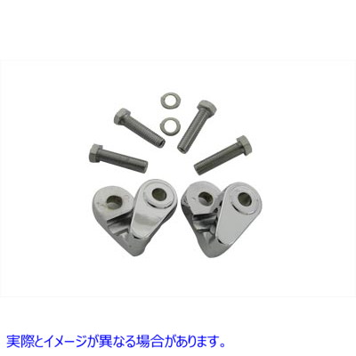 31-0956 クローム ウインカー クランプ セット Chrome Turn Signal Clamp Set 取寄せ Vツイン (検索用／