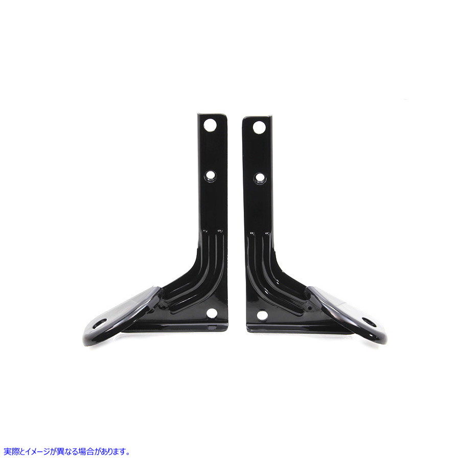 31-1014 フロントフォーク用ブラックスポットランプブラケット 取寄せ Vツイン Black Spotlamp Bracket for Front Fork (検索用