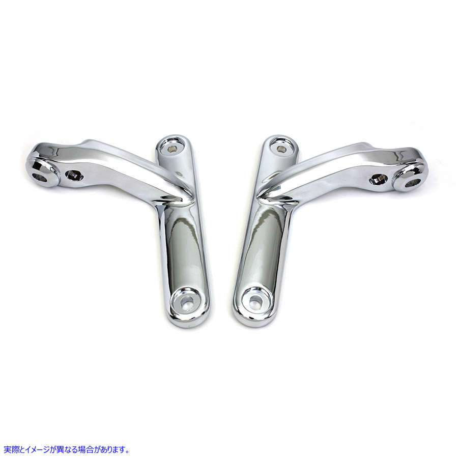 31-1027 クロームスポットランプブラケットセット Chrome Spotlamp Bracket Set 取寄せ Vツイン (検索用／