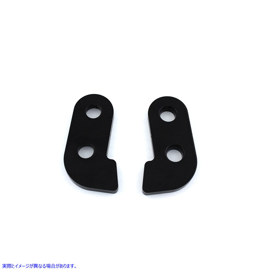 31-1051 リアフェンダーマウント溶接オンブラケットブラック Rear Fender Mount Weld On Brackets Black 取寄せ Vツイン (検索用