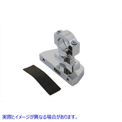 31-1204 クランプオンサイドブラケットナンバープレートマウント Clamp On Side Bracket License Plate Mount 取寄せ Vツイン (