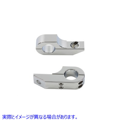 31-1254 フットペグ エクステンダー クランプ セット クローム Footpeg Extender Clamp Set Chrome 取寄せ Vツイン (検索用／