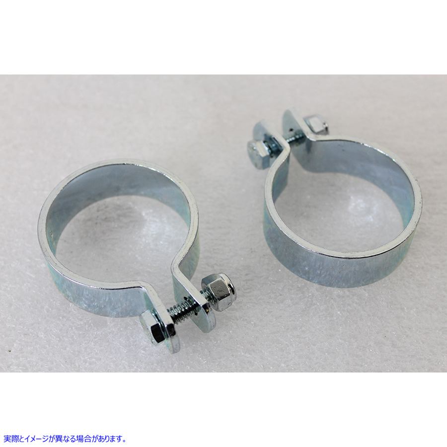 31-1263 亜鉛 1-7/8 インチマフラークランプセット Zinc 1-7/8 inch Muffler Clamp Set 取寄せ Vツイン (検索用／