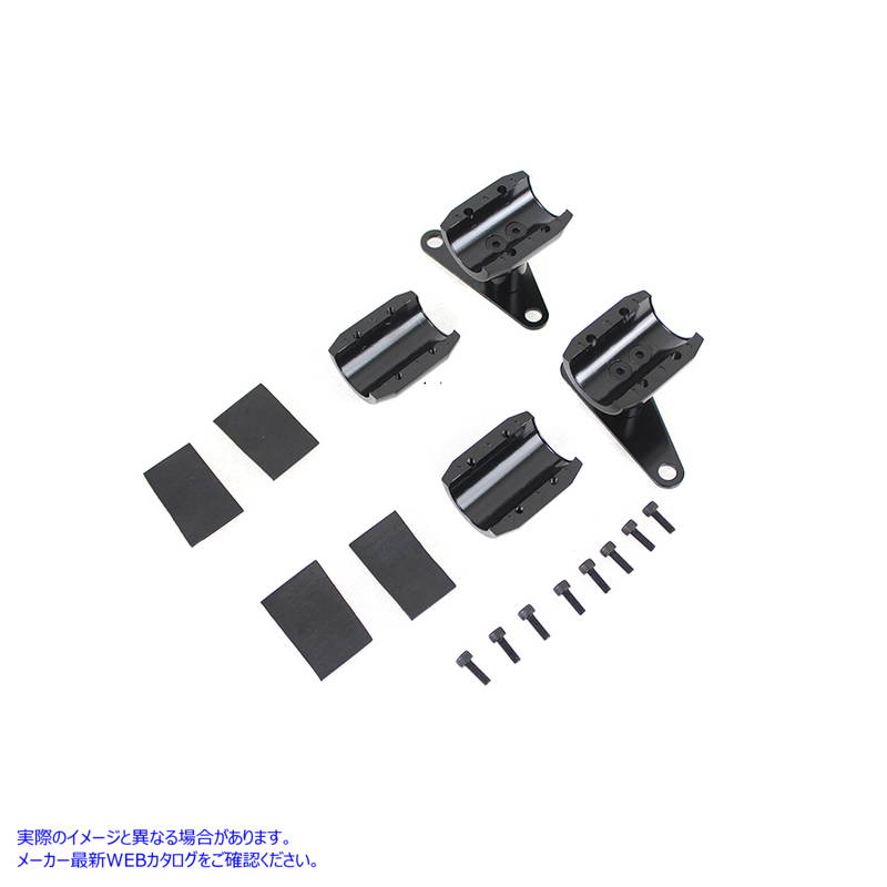 31-1376 スプリングフォークフェンダーブラックマウントクランプセット Spring Fork Fender Black Mount Clamp Set 取寄せ Vツイ