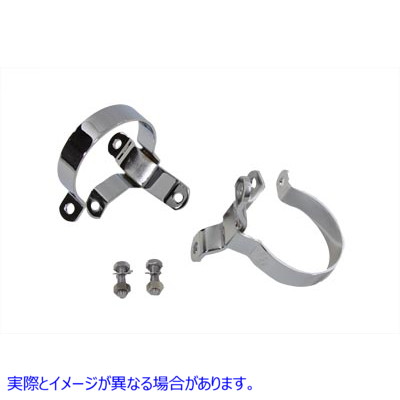 31-1560 3-1/4インチ マフラー本体 クランプセット クローム 3-1/4 inch Muffler Body Clamp Set Chrome 取寄せ Vツイン (検索用