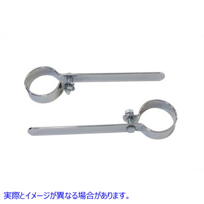 31-2105 クローム 1-7/8 インチ エキゾースト ハンガー クランプ セット Chrome 1-7/8 inch Exhaust Hanger Clamp Set 取寄せ V