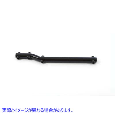 31-2118 左側ブラックマフラーサポート 取寄せ Vツイン Left Side Black Muffler Support (検索用／65318-59B