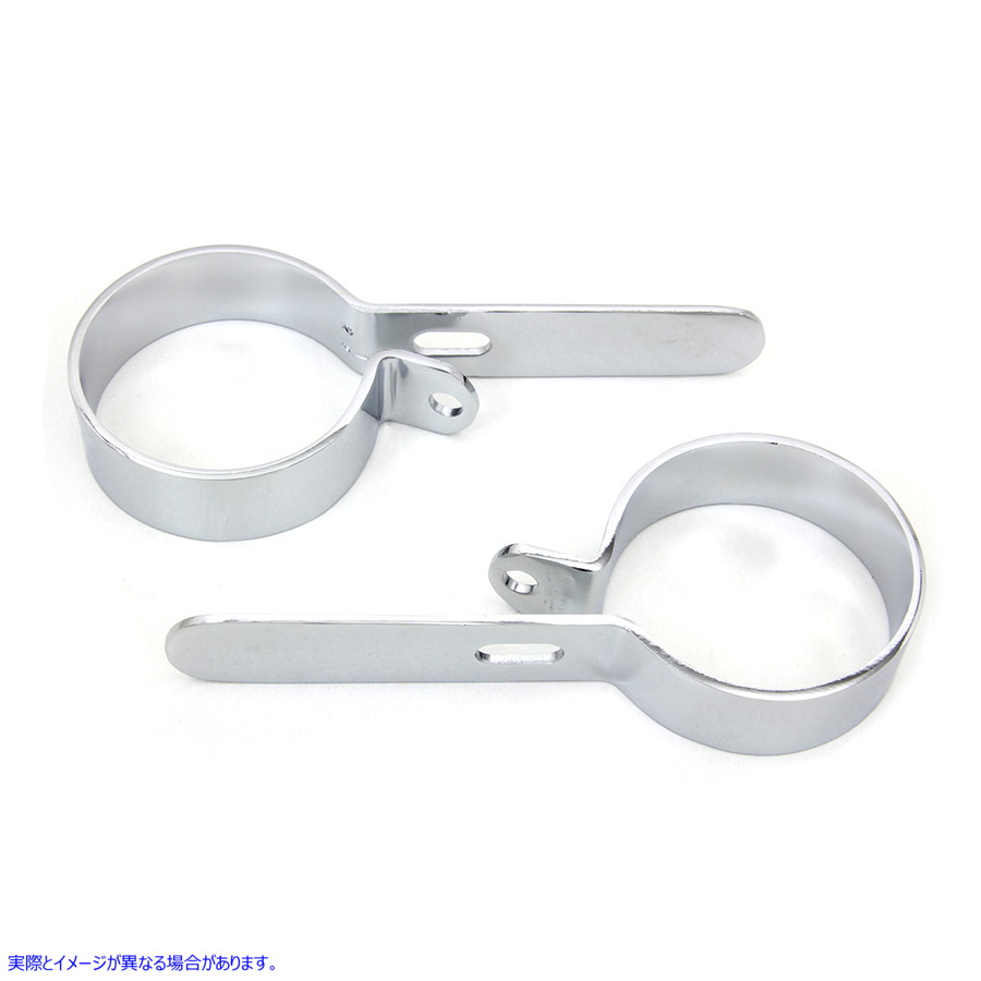 31-2120 Chrome 2-1/2 Exhaust Hanger Clamp Set 取寄せ Vツイン (検索用／ V-Twin