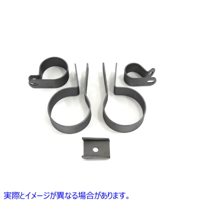 31-2125 Zicad メッキエキゾーストクランプキット 取寄せ Vツイン Zicad Plated Exhaust Clamp Kit (検索用／