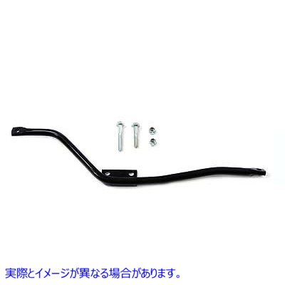 31-4050 エキゾーストブラケット ブラック 取寄せ Vツイン Exhaust Bracket Black (検索用／