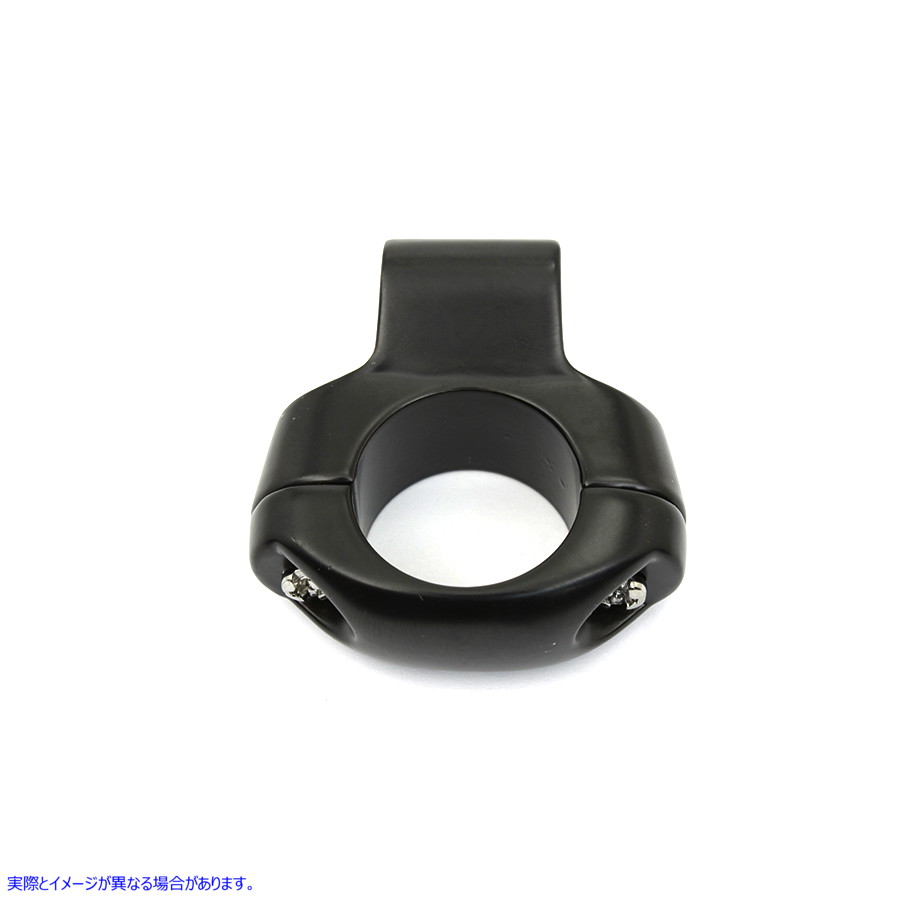 31-4180 Deco Mirror Clamp Black 取寄せ Vツイン (検索用／ V-Twin