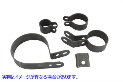 31-9004 Zicad メッキエキゾーストクランプキット 取寄せ Vツイン Parkerized Exhaust Clamp Kit (検索用／