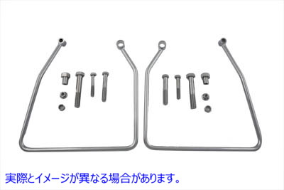 31-9909 クロームサドルバッグサポートセット 取寄せ Vツイン Chrome Saddlebag Support Set (検索用／90799-86C