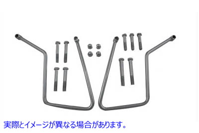 31-9910 クロームサドルバッグサポートセット 取寄せ Vツイン Chrome Saddlebag Support Set (検索用／90584-85