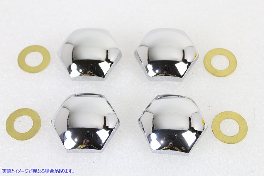 3189-4 ナックルナットセット クロームメッキ 取寄せ Vツイン Knuckle Nut Set Chrome Plated (検索用／ Colony