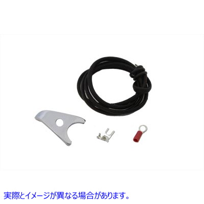 32-0281 点火点 クランプ付リード線 取寄せ Vツイン Ignition Points Lead Wire with Clamp (検索用／