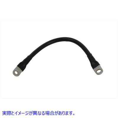 32-0313 黒のアース 10-1/4 インチ バッテリー ケーブル Black Ground 10-1/4 inch Battery Cable 取寄せ Vツイン (検索用／7031