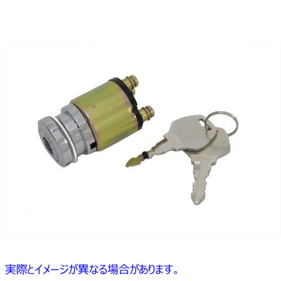 32-0416 クロームイグニッションキースイッチ Chrome Ignition Key Switch 取寄せ Vツイン (検索用／71425-77