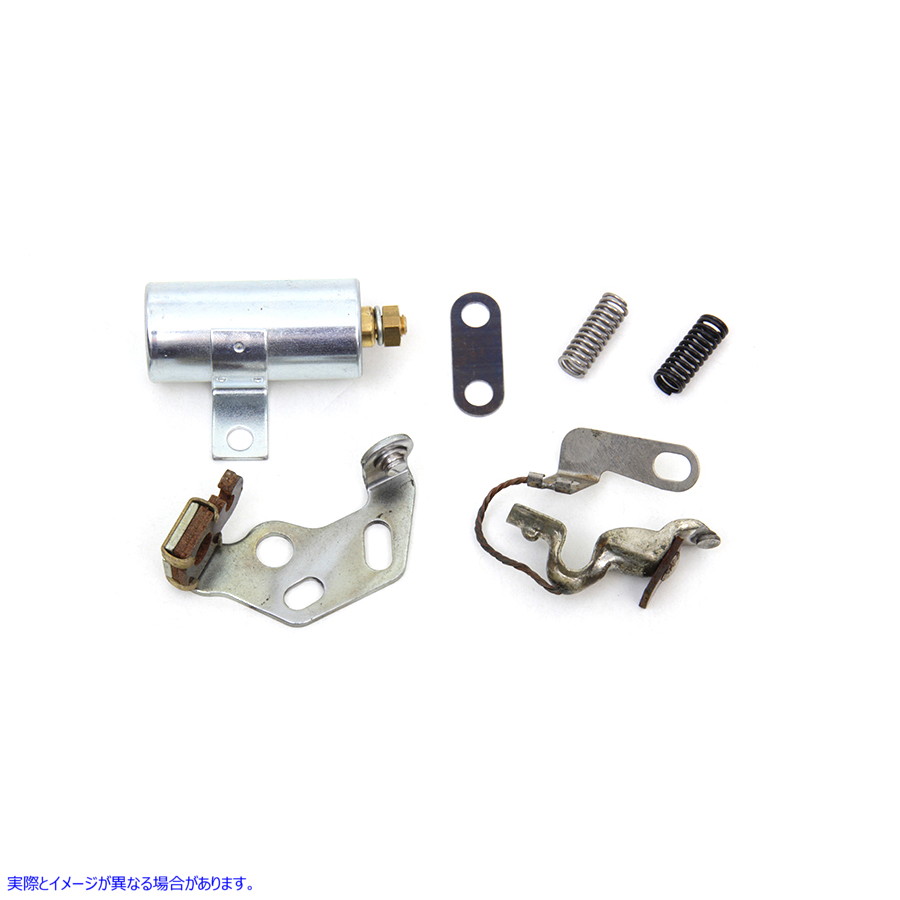 32-0543 レプリカ点火ポイントとコンデンサーキット Replica Ignition Points and Condenser Kit 取寄せ Vツイン (検索用／32658