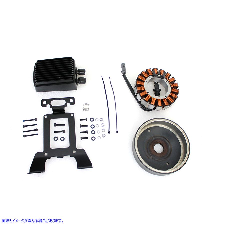 32-0544 オルタネーター充電システム キット 54 アンペア ブラック Alternator Charging System Kit 54 Amp Black 取寄せ Vツイ