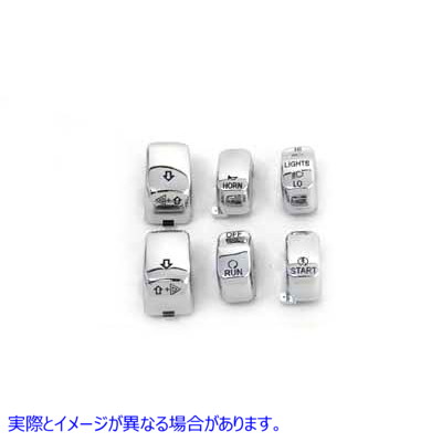 32-0562 クロームスイッチカバーセット Chrome Switch Cover Set 取寄せ Vツイン (検索用／71804-03