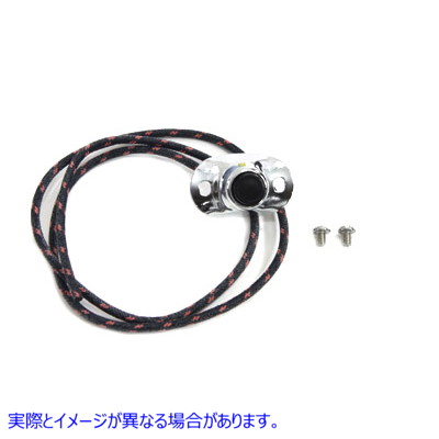 32-0574 ハンドルバーホーンスイッチボタン（単線） 取寄せ Vツイン Handlebar Horn Switch Button with Single Wire (検索用／7