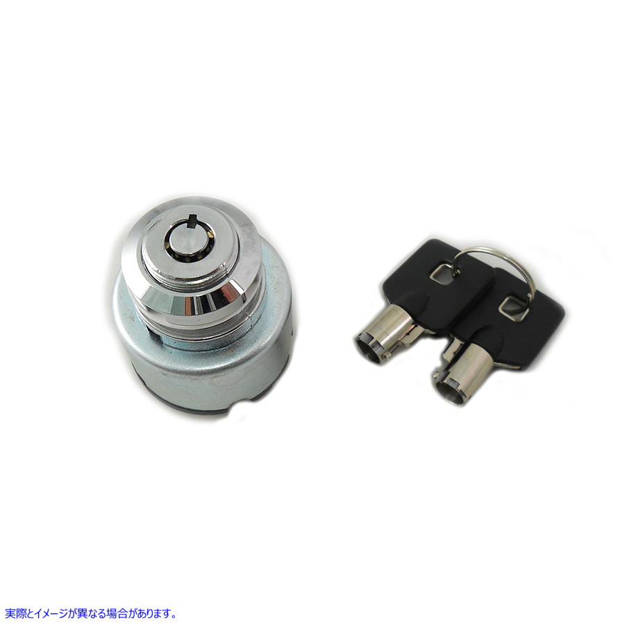 32-1100 クロームイグニッションキースイッチ 取寄せ Vツイン Chrome Ignition Key Switch (検索用／70124-75