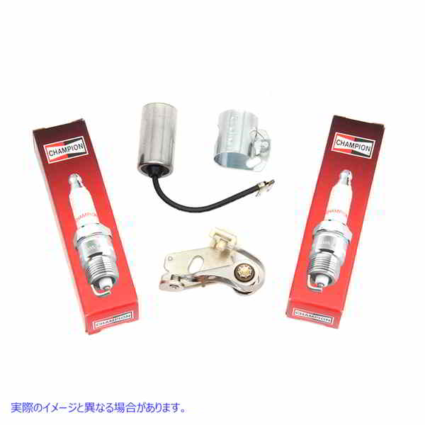32-1115 チャンピオンスパークプラグ付き点火チューンアップキット 取寄せ Vツイン Ignition Tune Up Kit with Champion Spark P
