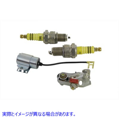 32-1117 アクセルスパークプラグ付き点火チューンナップキット 取寄せ Vツイン Ignition Tune Up Kit with Accel Spark Plugs (