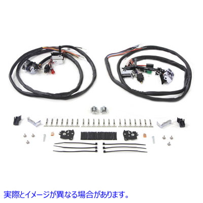 32-1132 Handlebar Switch Kit Chrome with 60 Wires 取寄せ Vツイン (検索用／ Volt Tech